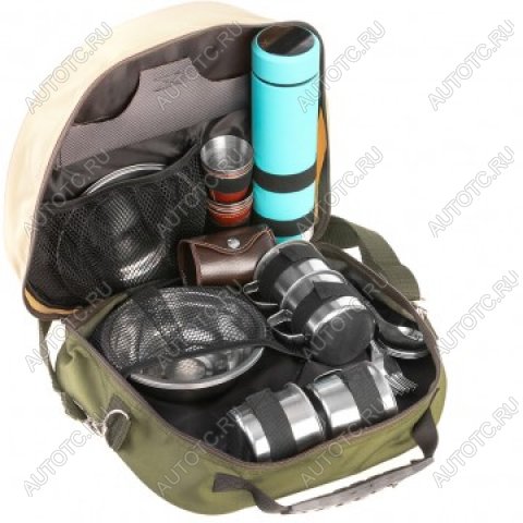 5 549 р. Набор для пикника на 4 персоны, PREMIER, с голубым термосом PREMIER pr-4-4  с доставкой в г. Вологда