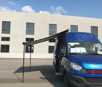 68 999 р. Маркиза автомобильная РИФ 2,5х2,0 м кассетная с электроприводом, корпус черный РИФ rif5833-2520bm  с доставкой в г. Вологда. Увеличить фотографию 4