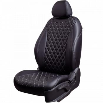 Комплект чехлов для сидений ( РЗСиС 60/40 2Г Орегон) БАЙРОН ст БАЙРОН Lord Autofashion Лада Веста Кросс ( 2180,  SW 2181) (2022-2025) седан рестайлинг, универсал рестайлинг (черный, вставка черная, строчка темно-серая)