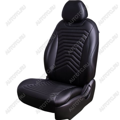 25 899 р. Комплект чехлов для сидений (к.Style Ambition РЗС 40/20/40П иС 60/40 3Г Орегон) БАЙРОН ст ПРЕЗИДЕНТ Lord Autofashion Skoda Karoq NU7 дорестайлинг (2017-2021) (черный, вставка черная, строчка черная)  с доставкой в г. Вологда