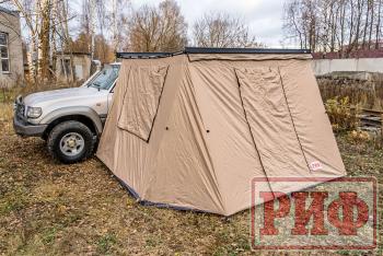 28 029 р. Стенки к автомобильной маркизе РИФ 2,13Х2.5 м Black Out РИФ rifan5306-2025v  с доставкой в г. Вологда. Увеличить фотографию 9