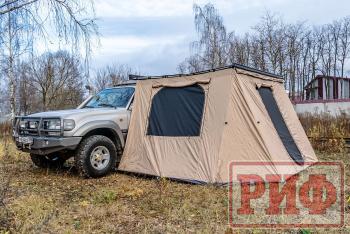 28 029 р. Стенки к автомобильной маркизе РИФ 2,13Х2.5 м Black Out РИФ rifan5306-2025v  с доставкой в г. Вологда. Увеличить фотографию 3