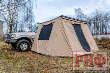 28 029 р. Стенки к автомобильной маркизе РИФ 2,13Х2.5 м Black Out РИФ rifan5306-2025v  с доставкой в г. Вологда. Увеличить фотографию 2
