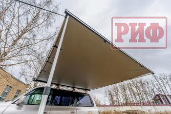 29 499 р. Маркиза автомобильная РИФ 2,13х2,5 м полуавтомат (винил) темно-серая РИФ rif5306-2025v  с доставкой в г. Вологда. Увеличить фотографию 7