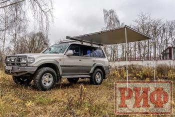 29 499 р. Маркиза автомобильная РИФ 2,13х2,5 м полуавтомат (винил) темно-серая РИФ rif5306-2025v  с доставкой в г. Вологда. Увеличить фотографию 3