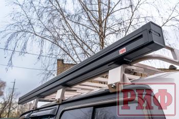 29 499 р. Маркиза автомобильная РИФ 2,13х2,5 м полуавтомат (винил) темно-серая РИФ rif5306-2025v  с доставкой в г. Вологда. Увеличить фотографию 1