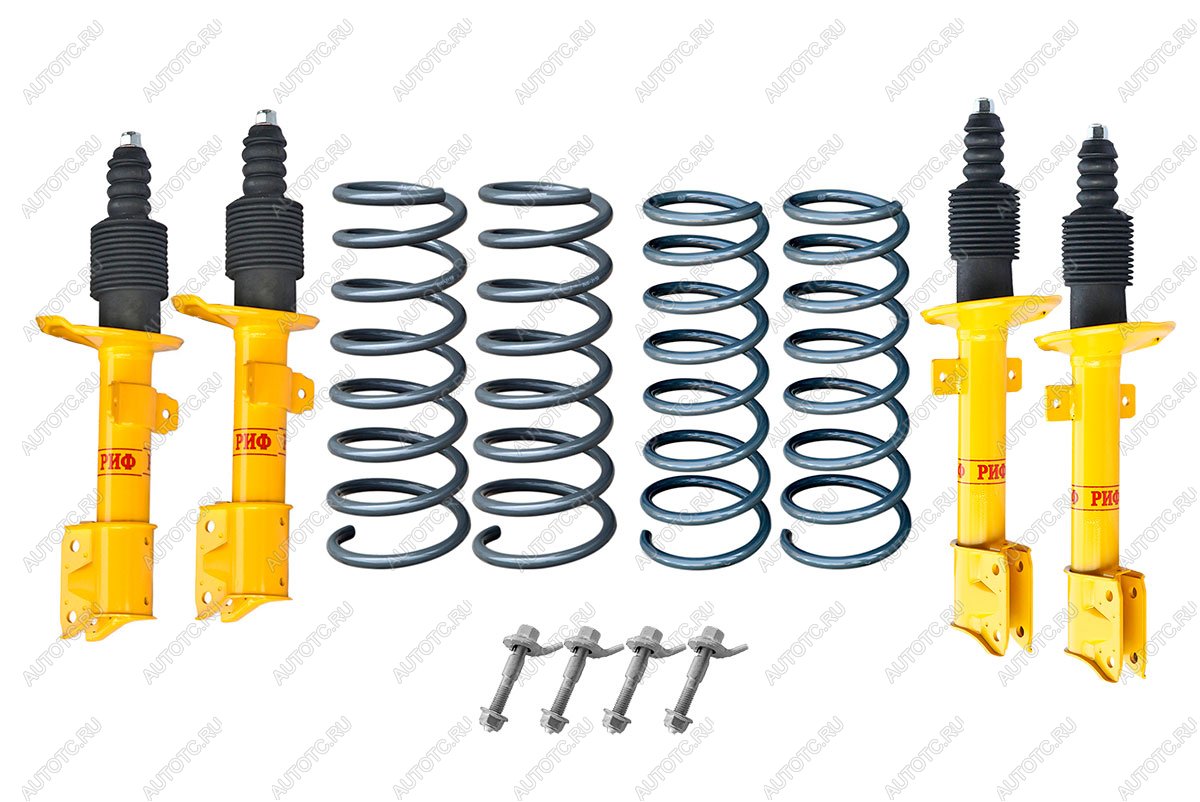 67 389 р. Лифт-комплект РИФ для Renault Duster (2010-2022), Nissan Terrano III 2004+ 4х4 лифт 20 мм  rif-dus-b  с доставкой в г. Вологда