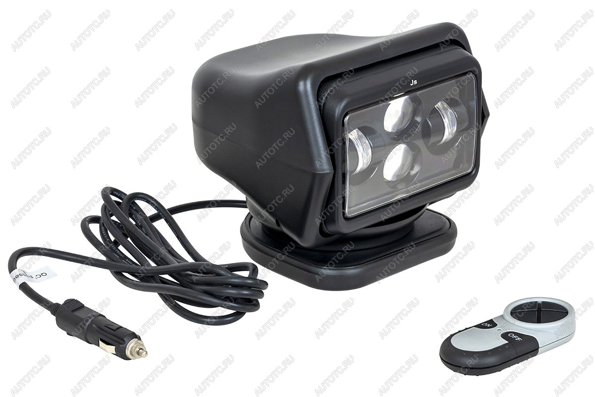 7 859 р. Фара-искатель 12V 60W LED с дистанционным управлением, черный,цок-H3 (180х180х175мм) на магните  ch015-60w-bl  с доставкой в г. Вологда