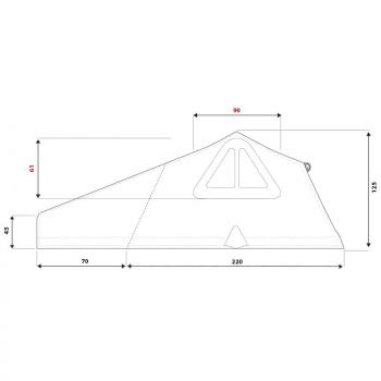 287 979 р. Палатка на крышу автомобиля AUTOHOME OVERZONE SMALL STANDARD, тент песочный, лестница 220 мм  oz01  с доставкой в г. Вологда. Увеличить фотографию 28