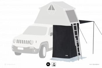 58 509 р. Тамбур к палатке AUTOHOME OVERLAND SMALL SAFARI EXPLORER, тент песочный, до 220 см  ols08a-3s  с доставкой в г. Вологда. Увеличить фотографию 3