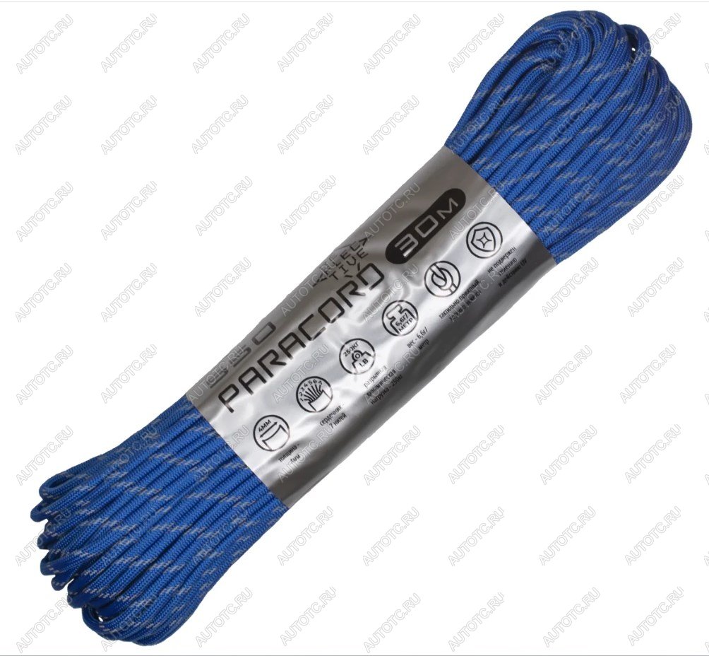 979 р. Паракорд 550 CORD nylon 30м световозвращающий (blue)  550.n30.lm.bl  с доставкой в г. Вологда