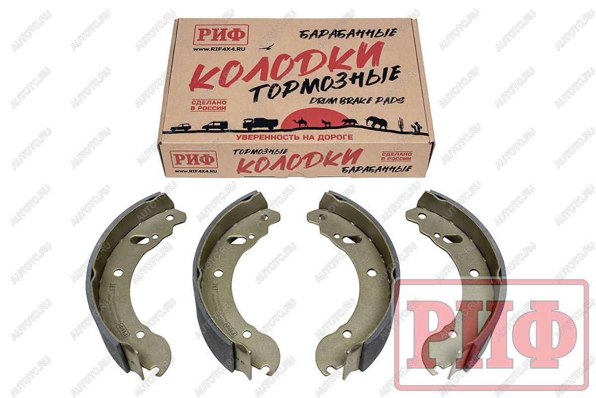 1 689 р. Колодки тормозные задние РИФ для ГАЗ Соболь (3302-3502090)  rif3302-3502090rdp  с доставкой в г. Вологда