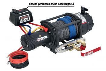 149 709 р. Лебёдка автомобильная электрическая 12V Runva 18000 lbs влагозащищенная, синтетический трос  ewb18000ssr  с доставкой в г. Вологда. Увеличить фотографию 3