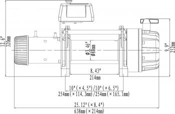 149 709 р. Лебёдка автомобильная электрическая 12V Runva 18000 lbs влагозащищенная, синтетический трос  ewb18000ssr  с доставкой в г. Вологда. Увеличить фотографию 13
