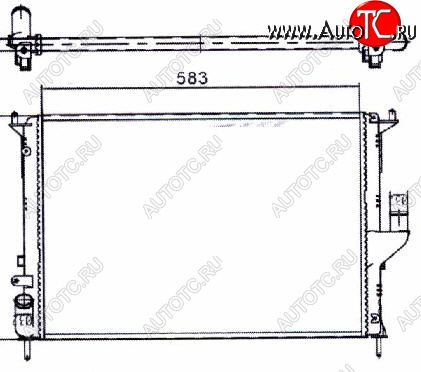 2 599 р. LOGAN (583X414X23mm SANDERO 08-DUSTER 10-LARGUS 12-ALMERA 13-) РАДИАТОР ОХЛАЖДЕН С КОНДИЦ BODYPARTS rnlog08-910  с доставкой в г. Вологда