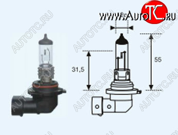 64 р. HB4 (12V-55W  P22D) ЛАМПА УПАКОВКА (1 шт) BLICK BODYPARTS lphb400-981-o  с доставкой в г. Вологда