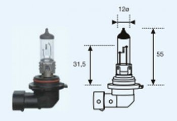 HB4 (12V-51W  P22D) ЛАМПА УПАКОВКА (1 шт) BLICK BODYPARTS lphb400-980-o