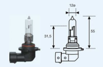HB3 (12V-65W  P20D) ЛАМПА УПАКОВКА (1 шт) BLICK BODYPARTS lphb300-980-o