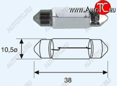 22 р. SV8 (САЛОНА SV8.5 (10 x 37mm) 24V-5W) ЛАМПА УПАКОВКА (10 шт) BLICK BODYPARTS lpsv800-981-t  с доставкой в г. Вологда