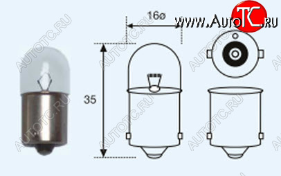 52 р. R10W (T16 24V-10W  BA15s) ЛАМПА УПАКОВКА (10 шт) BLICK BODYPARTS lpr1000-981-t  с доставкой в г. Вологда