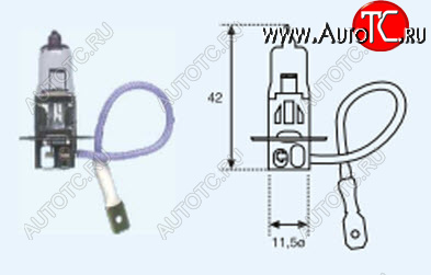 16 р. H3 (24V-70W  PK22S) ЛАМПА УПАКОВКА (1 шт) BLICK BODYPARTS lp0h300-981-o  с доставкой в г. Вологда