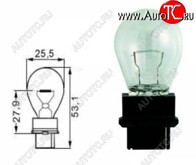 131 р. G25 (G25.5-27W  W2.5x16q) ЛАМПА УПАКОВКА (10 шт) BLICK BODYPARTS lpg2500-980-t  с доставкой в г. Вологда