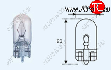 22 р. W3W (T10 24V-3W  W2.1x9.5d) ЛАМПА УПАКОВКА (10 шт) BLICK BODYPARTS lpw3w00-981-t  с доставкой в г. Вологда
