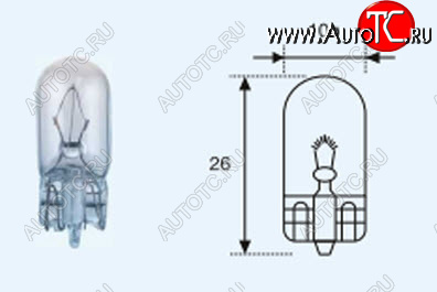 22 р. W5W (T10 24V-5W  W2.1x9.5d) ЛАМПА УПАКОВКА (10 шт) BLICK BODYPARTS lpw5w00-983-t  с доставкой в г. Вологда