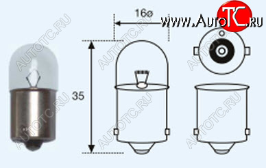 299 р. P15W (12V-15W  BA15s) ЛАМПА УПАКОВКА (10 шт) SELUM BODYPARTS lp15w00-980-t  с доставкой в г. Вологда