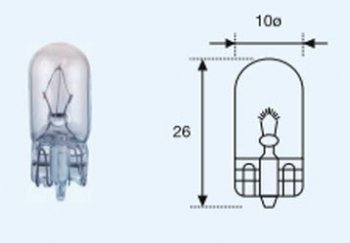 W3W (T10 12V-3W  W2.1x9.5d) ЛАМПА УПАКОВКА (10 шт) BLICK BODYPARTS lpw3w00-980-t