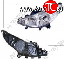 10 499 р. Левая фара (с электрокорректором) BODYPARTS  Peugeot 207 ( WA,  WC) (2006-2009) хэтчбэк 3 дв. дорестайлинг, хэтчбэк 5 дв. дорестайлинг  с доставкой в г. Вологда