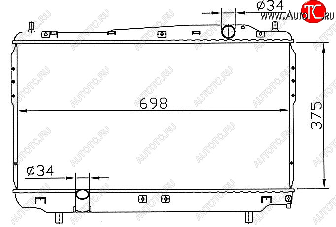 6 699 р. EPICA РАДИАТОР ОХЛАЖДЕН 1.8 2 2.5 MT BODYPARTS cvepi06-911  с доставкой в г. Вологда