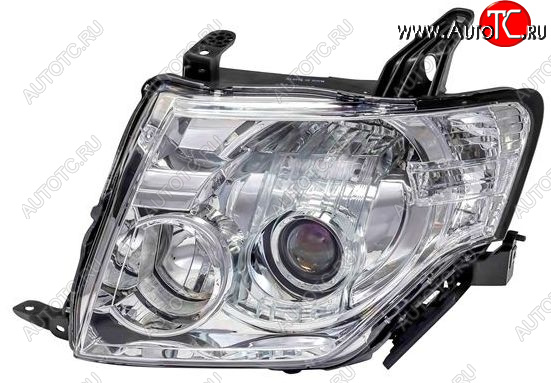 12 499 р. Левая фара (под корректор) BodyParts Mitsubishi Pajero 4 V80 дорестайлинг (2006-2011)  с доставкой в г. Вологда