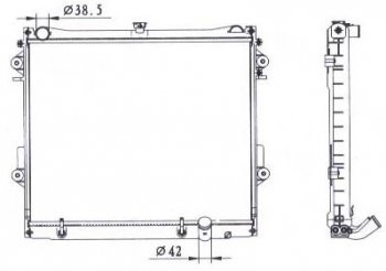 LANDCRUISER РАДИАТОР ОХЛАЖДЕН 4.7 AT BODYPARTS tylan08-910