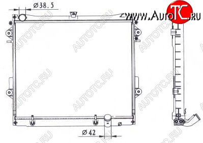 10 949 р. LANDCRUISER РАДИАТОР ОХЛАЖДЕН 4.7 AT BODYPARTS tylan08-910  с доставкой в г. Вологда