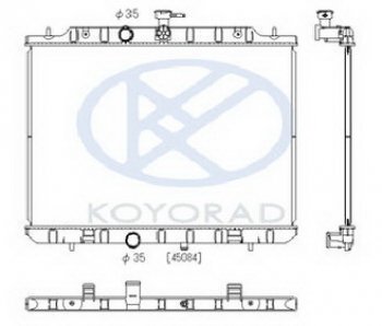 X-TRAIL РАДИАТОР ОХЛАЖДЕН 2 MT (KOYO) KOYORAD nnxtr07-913