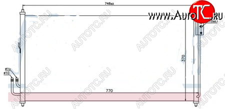 3 499 р. MURANO КОНДЕНСАТОР КОНДИЦ BODYPARTS nnmur03-930  с доставкой в г. Вологда