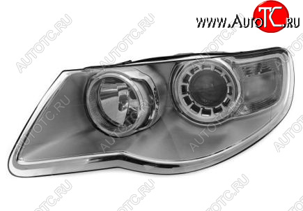 13 399 р. Левая фара (c электрокорректором) DEPO Volkswagen Touareg GP рестайлинг (2006-2010)  с доставкой в г. Вологда
