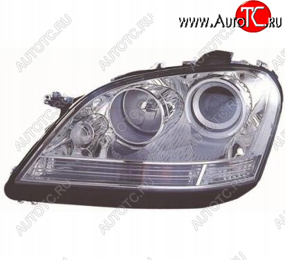 13 749 р. Левая фара (c электрокорректором) DEPO  Mercedes-Benz ML class  W164 (2005-2008) дорестайлинг (линзован)  с доставкой в г. Вологда