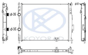 QASHQAI РАДИАТОР ОХЛАЖДЕН 2 MT , вариатор (CVT) BODYPARTS nnqas07-913