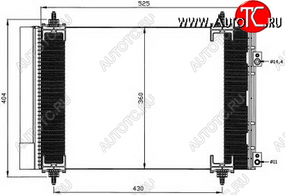 5 199 р. 307 (308 07-CT C4 04-) КОНДЕНСАТОР КОНДИЦ (см.каталог) BODYPARTS pg30700-931  с доставкой в г. Вологда