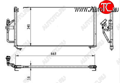 3 599 р. GALANT КОНДЕНСАТОР КОНДИЦ (USA) BODYPARTS mbgal97-931  с доставкой в г. Вологда
