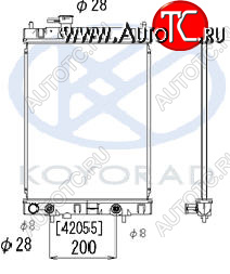 6 649 р. CUBE РАДИАТОР ОХЛАЖДЕН вариатор (CVT) (KOYO) KOYORAD nncub98-911  с доставкой в г. Вологда