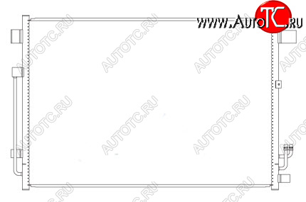 4 599 р. MURANO КОНДЕНСАТОР КОНДИЦ BODYPARTS nnmur08-931  с доставкой в г. Вологда