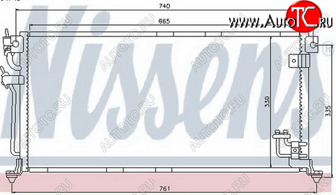 3 899 р. LANCER КОНДЕНСАТОР КОНДИЦ BODYPARTS mblan04-930  с доставкой в г. Вологда