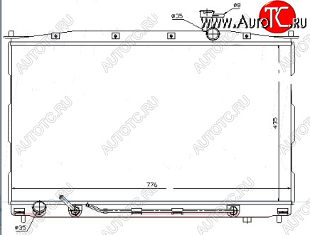 8 599 р. SANTA FE РАДИАТОР ОХЛАЖДЕН (бензин) (см.каталог) BODYPARTS hnsfe06-911  с доставкой в г. Вологда