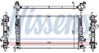 12 849 р. 3 {+ FD FOCUS 05-  C-MAX 03- VV S40 04-} РАДИАТОР ОХЛАЖДЕН 1.3 1.6 2 (NISSENS) (AVA) (см.каталог) NISSENS mzx0304-911  с доставкой в г. Вологда. Увеличить фотографию 1