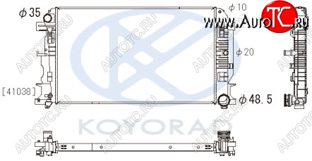 11 349 р. SPRINTER {CRAFTER 06-} РАДИАТОР ОХЛАЖДЕН (см.каталог) MT (KOYO) KOYORAD mdspr06-913  с доставкой в г. Вологда