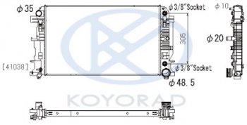 SPRINTER {CRAFTER 06-} РАДИАТОР ОХЛАЖДЕН AT (KOYO) KOYORAD mdspr06-914
