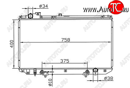 9 549 р. GS300 РАДИАТОР ОХЛАЖДЕН AT 3 BODYPARTS lx30098-911  с доставкой в г. Вологда